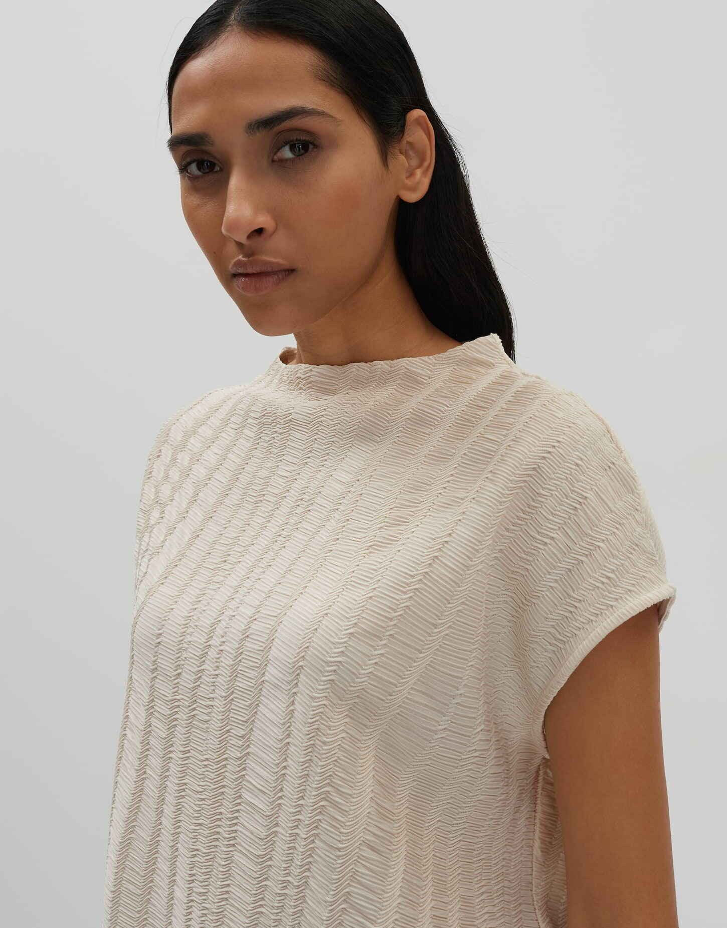 someday Kurzarmshirt KILAJA RESORT Regular mit 3D Struktur