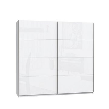 freiraum Schwebetürenschrank Starlet Plus in Weiß/ Weiß Glanz, 220,1x209,7x61,2cm B/H/T