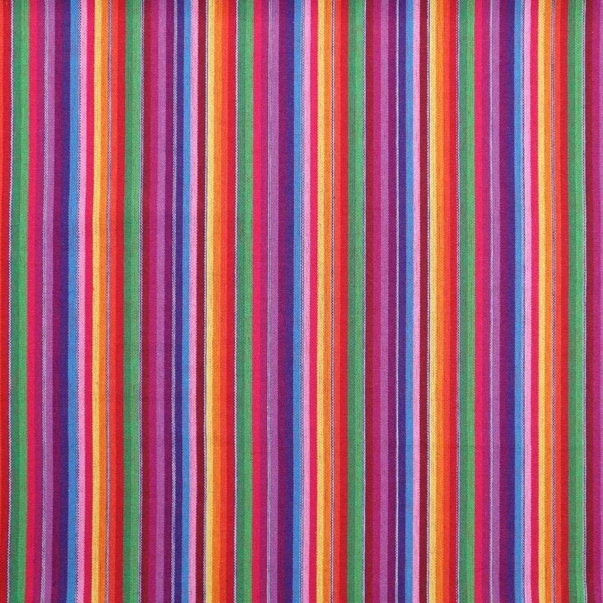 Stofferia Stoff Dekostoff Streifen Sancho Pancho Rot, Breite 137 cm, Meterware