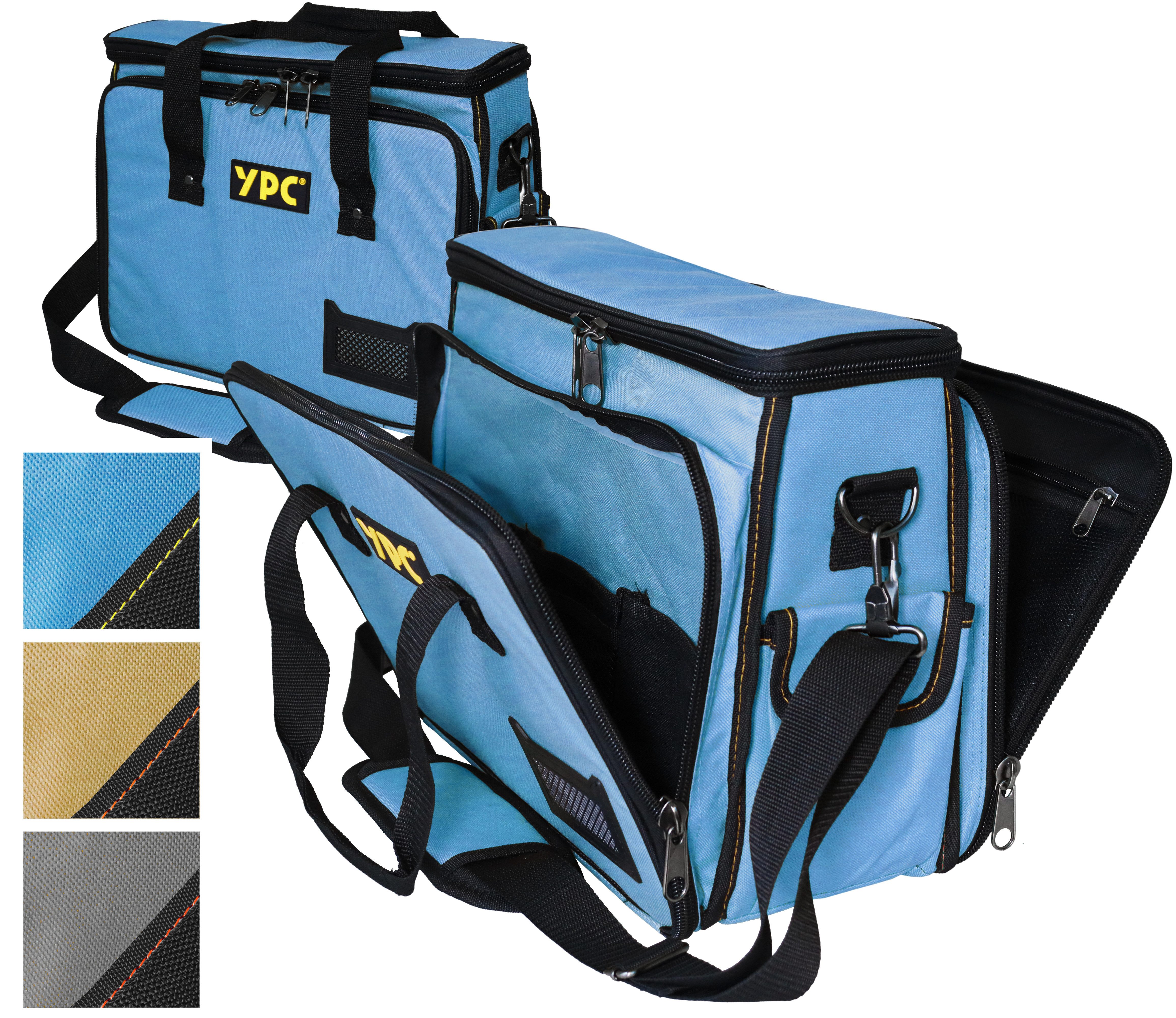 YPC Werkzeugtasche "Operator" Werkzeugtasche XL, 40x32x20cm, 20 kg Tragkraft, robust, geräumig, reißfest, wasserabweisend