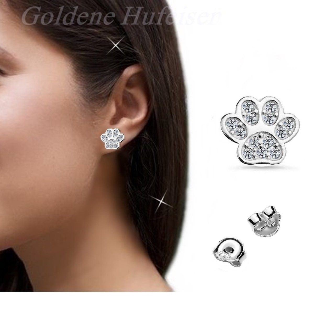 Goldene Hufeisen Schmuckset Elegantes Pfoten Set Tierliebe im Trend, 04066 günstig online kaufen