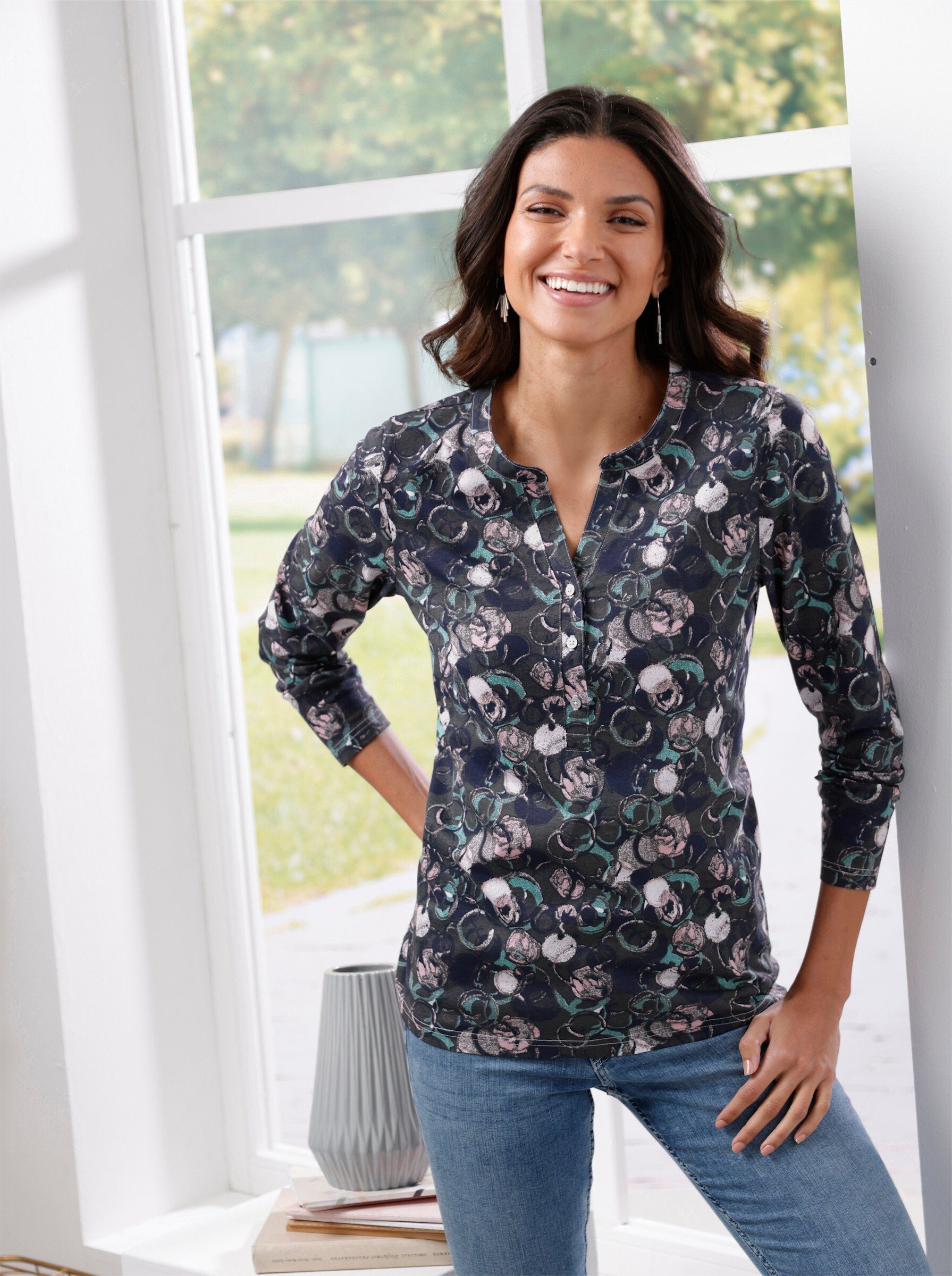 Sieh an! T-Shirt Langarmshirt . günstig online kaufen