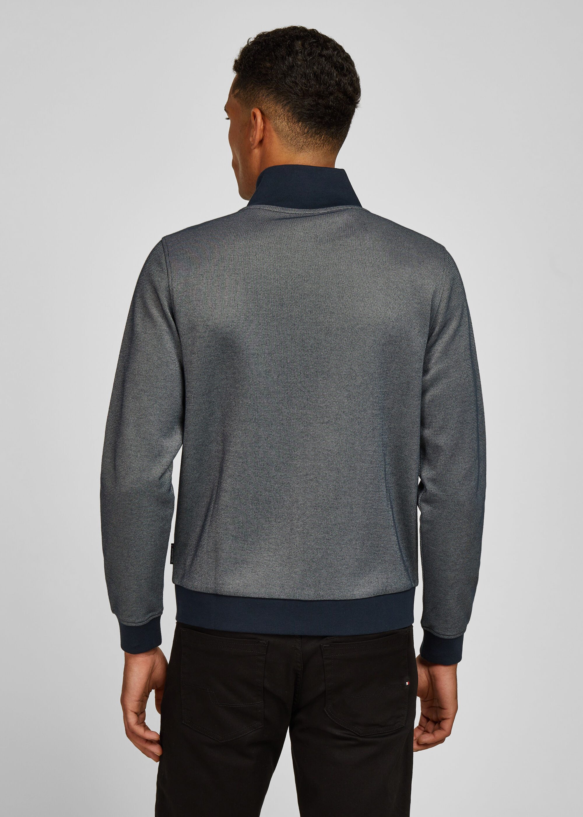 HECHTER PARIS Funktionsjacke (1-St) Interlock-Piqué, gesticktes Logo