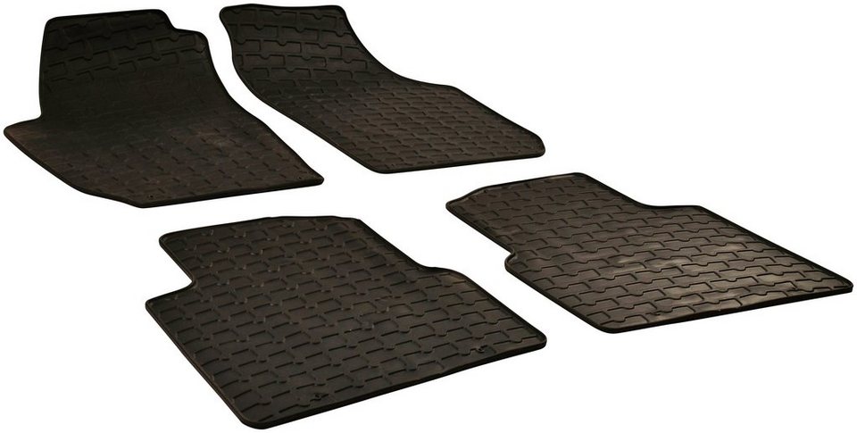 WALSER Passform-Fußmatten (4 St), für Skoda Roomster Großr.lim., für Skoda  Roomster (5J7) 03/2006-05/2015