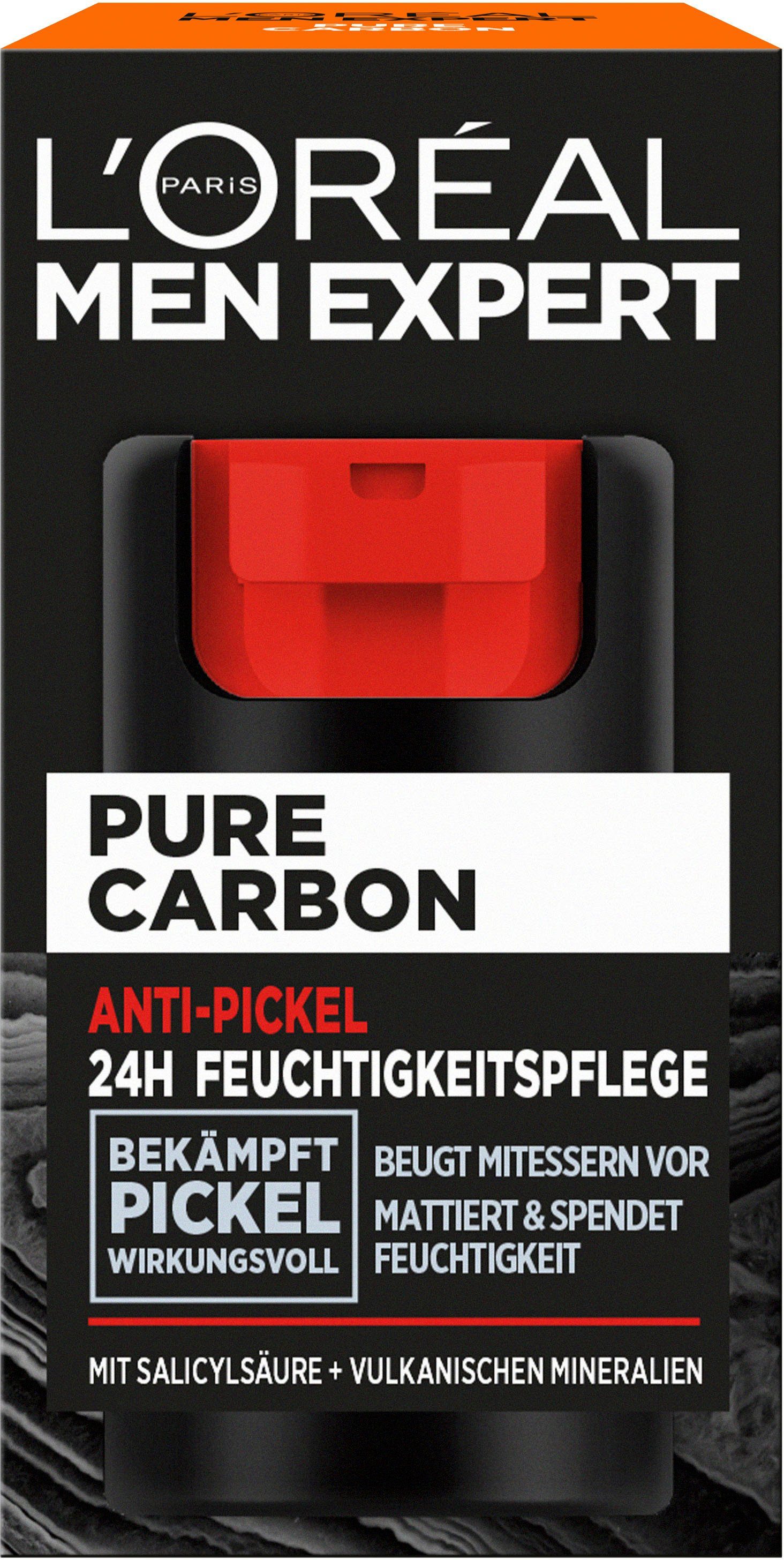 Men EXPERT Pure PARIS Gesichtsgel Carbon Anti-Pickel L'ORÉAL L'Oréal Expert Pflege MEN