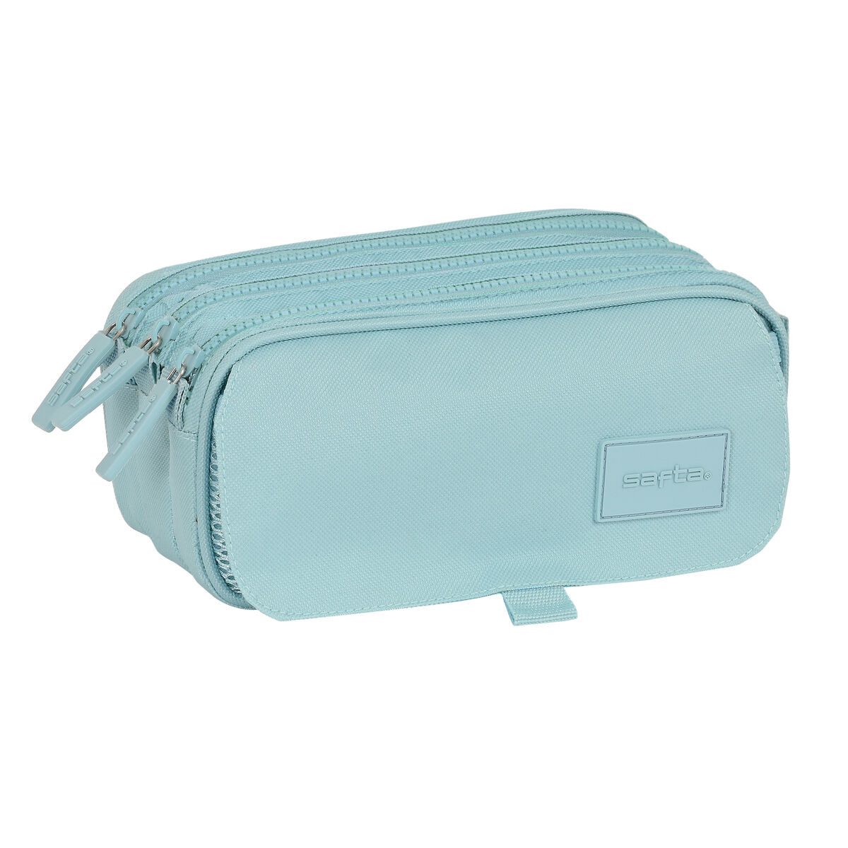 Federtasche Safta Dreifaches Mehrzweck-Etui 21,5 x 10 x 8 cm Blau 3 Reißverschlüss