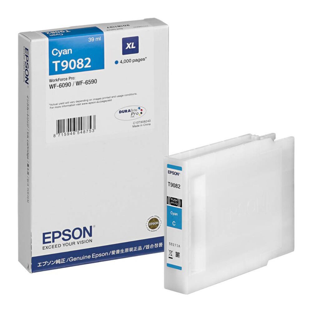 Epson T9082 XL / C13T908240 Tinte Cyan (1-tlg) Nachfülltinte (x)