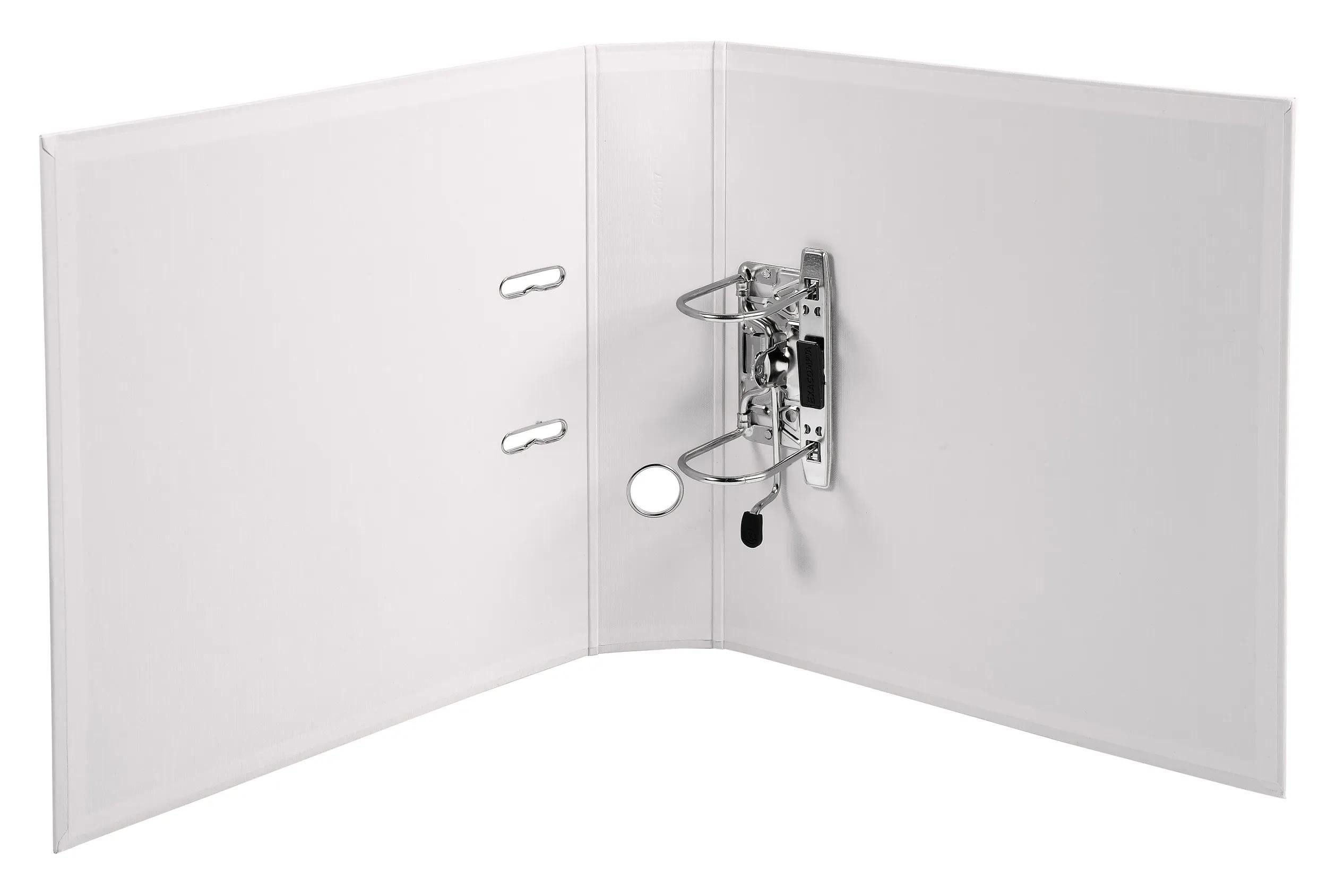 EXACOMPTA Aktenordner 10x Ordner Prem'Touch PVC, Rücken 70mm, 32x29cm A4 Maxi, Weiß, 53748E, Ordner Kunststoff