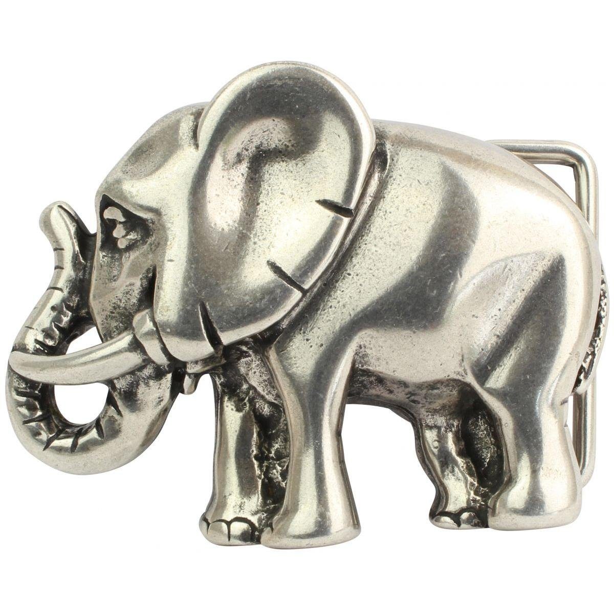 Elefant BELTINGER 4,0 Gürtelschließe cm b - - Buckle Gürtelschnalle Gürtel 40mm Wechselschließe