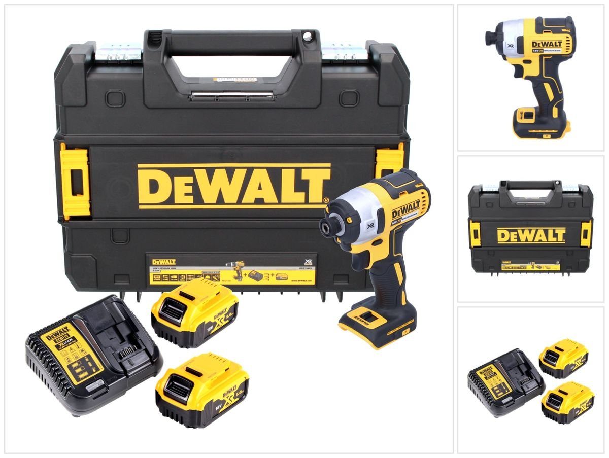 Akku 205 DCF 2x Brushless Akku 18 V Schlagschrauber Nm Akku-Schlagschrauber + P2 887 DeWalt A 5,0