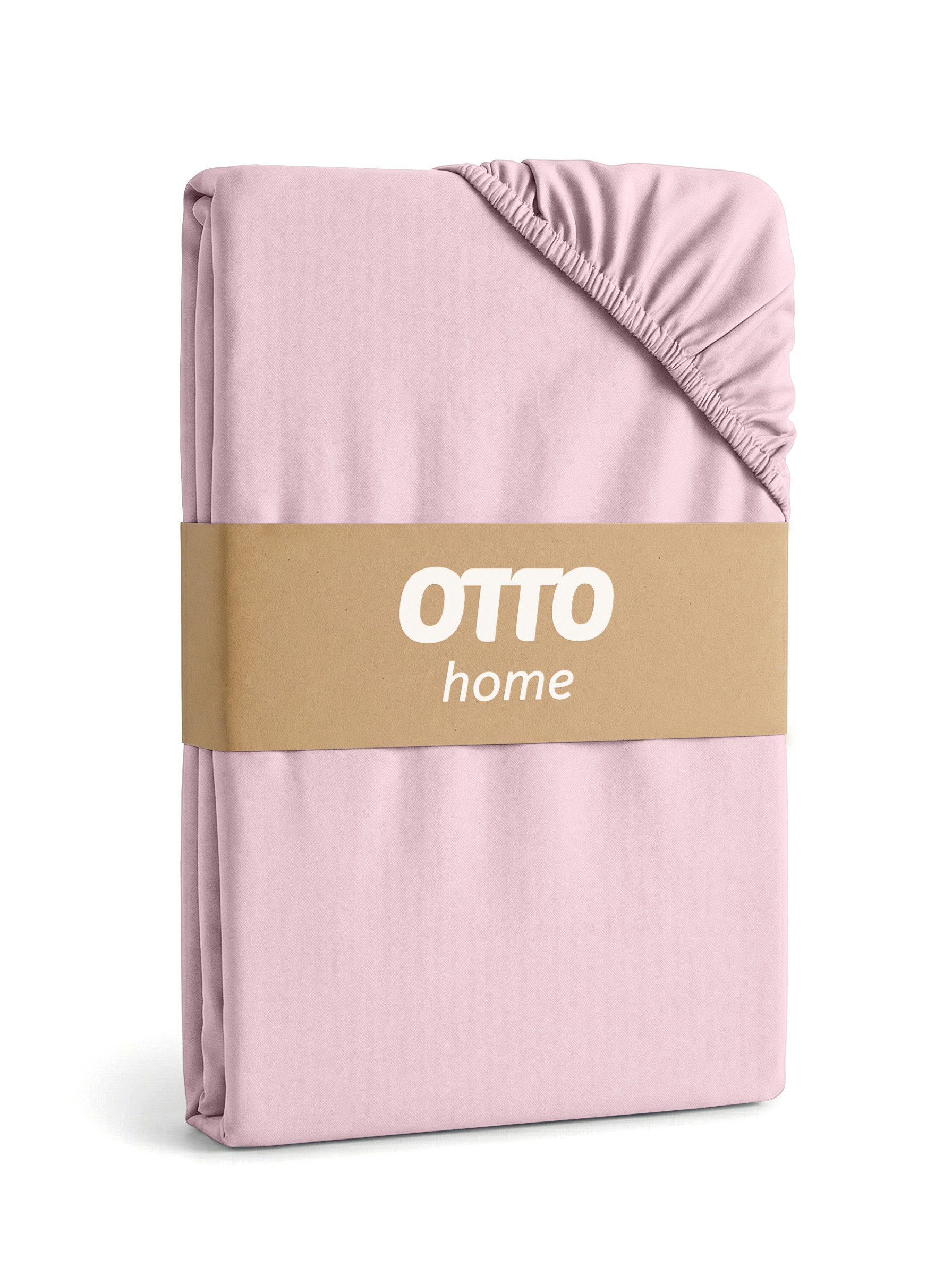 OTTO home Spannbettlaken BLACKBERRY in BASIC und PREMIUM Qualität, 100% Baumwolle, Jersey (160 g/m), Gummizug: rundum, (2 Stück), für hohe Matratzen bis 28 cm, Bettlaken, Spannbetttuch, Boxspring