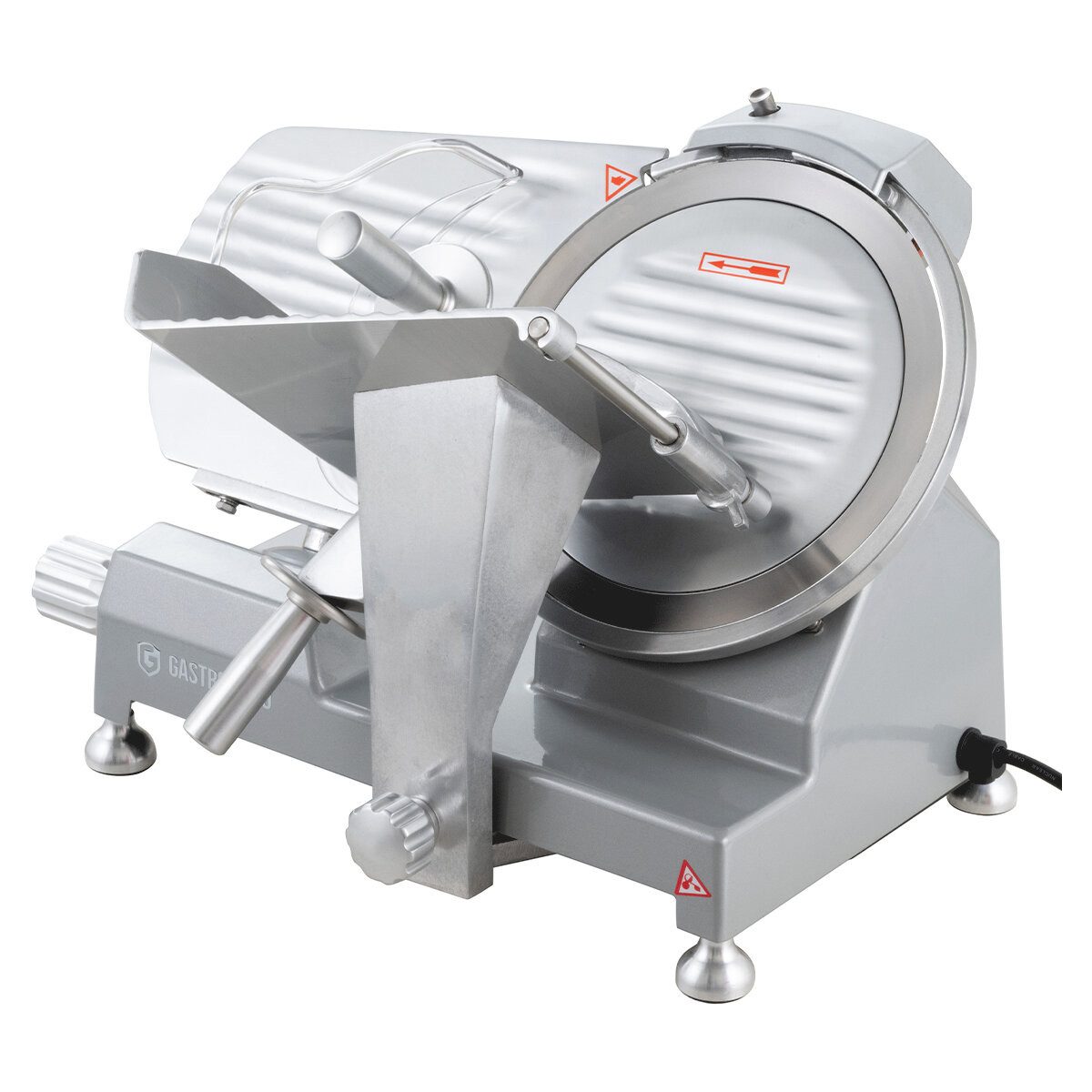 GastroHero Elektromesser Aufschnittmaschine ASM250, Wurstschneidemaschine, 240 W