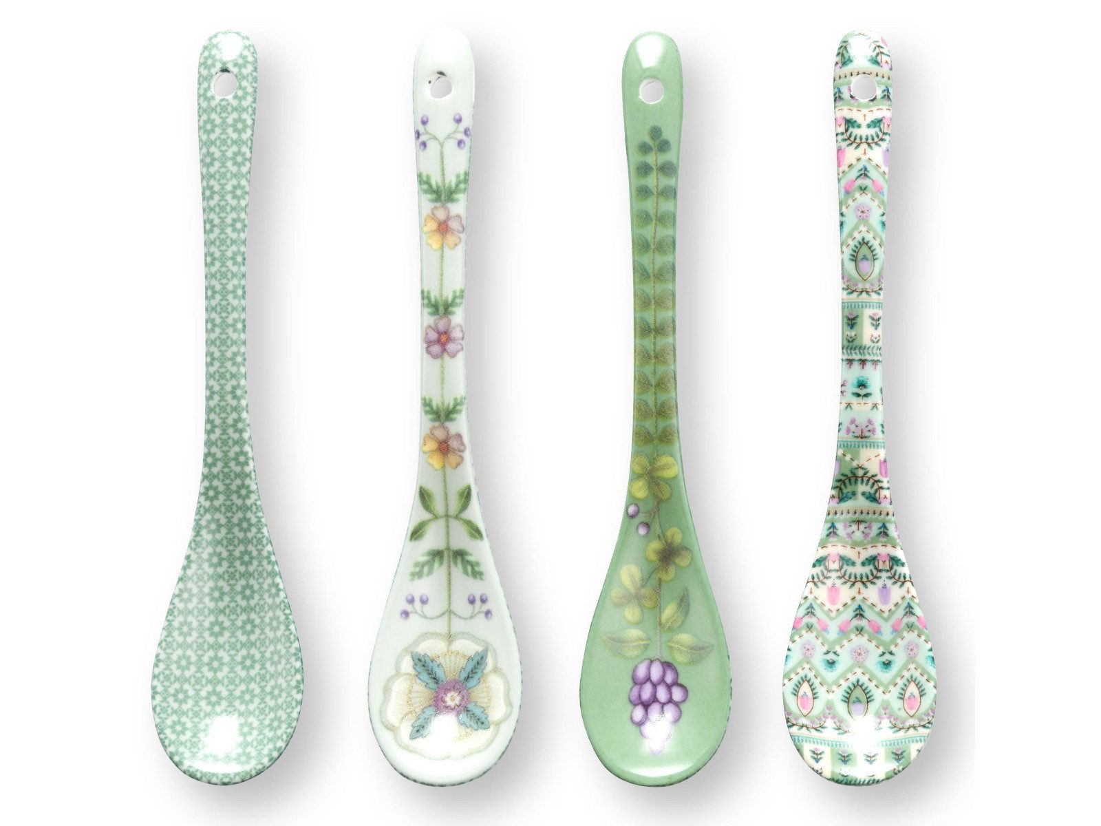 PiP Studio Teelöffel Lily&Lotus Light Green Teelöffel 13cm Set4