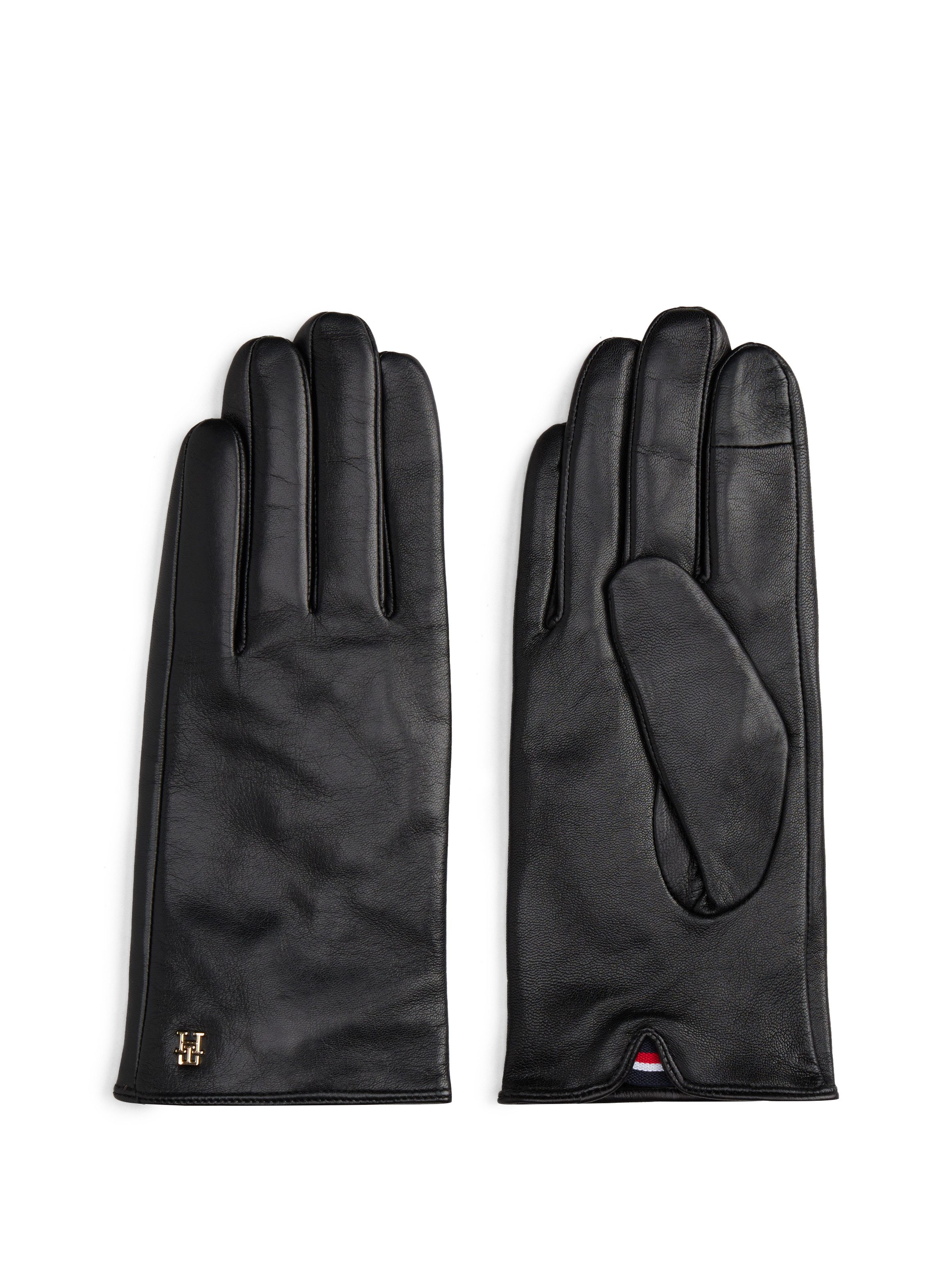 Tommy Hilfiger Lederhandschuhe TH ELEVATED CHIC günstig online kaufen