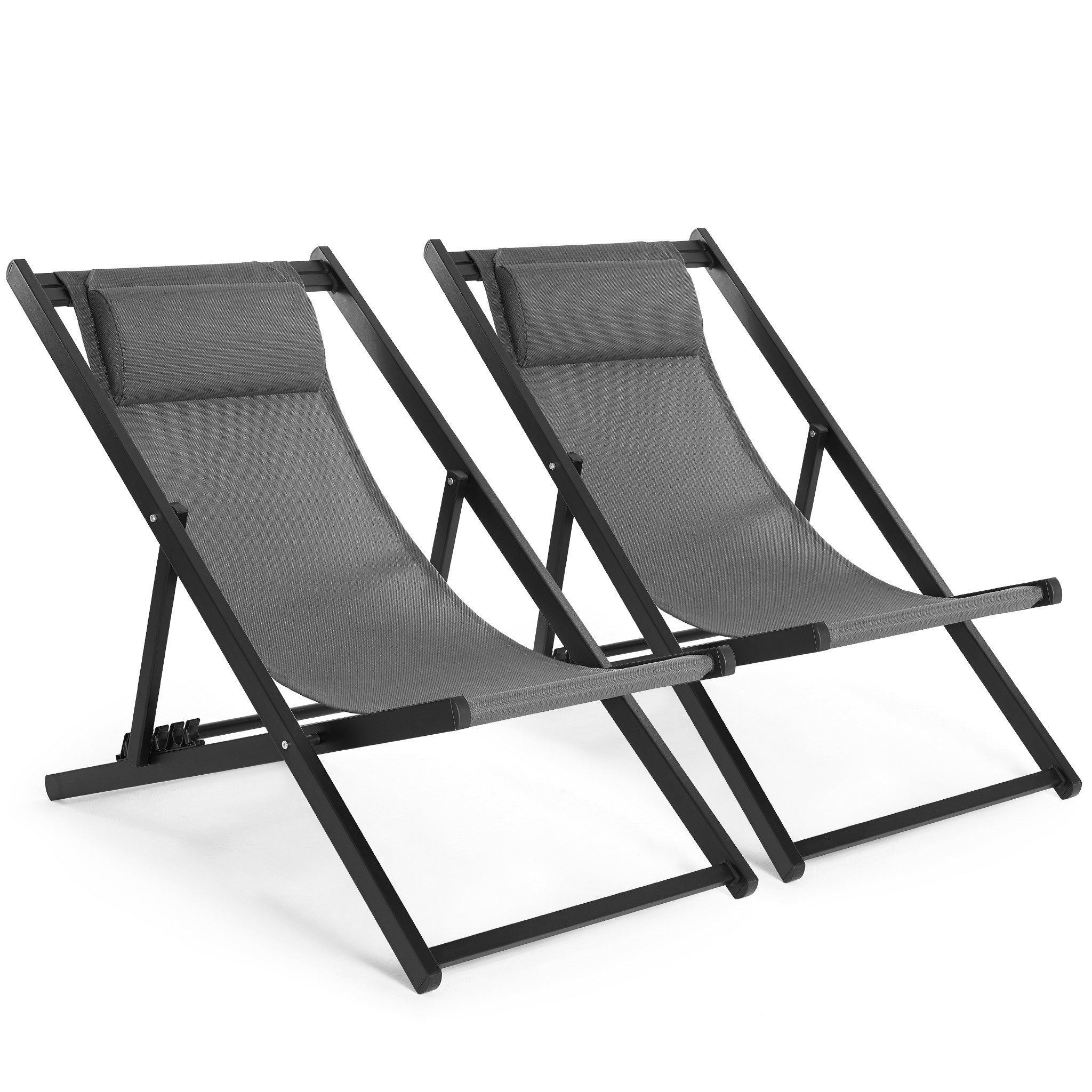 Mondeer Gartenliege Liegestuhl klappbar, 2 St., günstig online kaufen