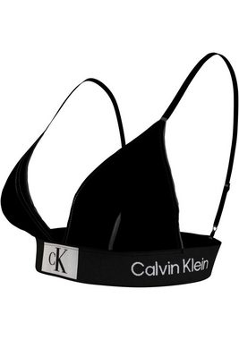 Calvin Klein Swimwear Triangel-Bikini-Top FIXED TRIANGLE-RP, mit Logobund