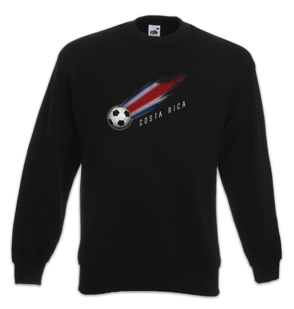 Urban Backwoods Sweatshirt Costa Rica Football Comet I Sweatshirt Costa Rican Ricanisch Fußball (1-tlg) Fahne Fussball Komet Soccer