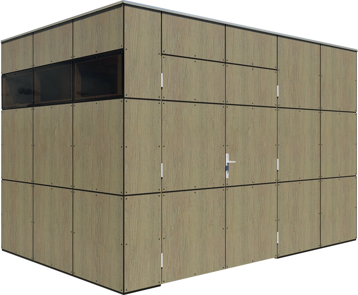 Thumbnail - BERTILO Gartenhaus HPL 2, in verschiedenen Farben, BxT: 345x236 cm, Fassaden-HPL in Architekturqualität, witterungsbestä...
