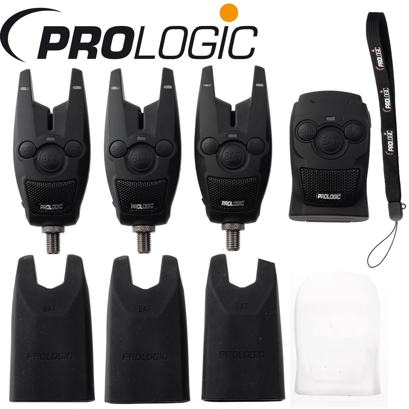 elektronischer Bissanzeiger Prologic BAT+ Bite Alarm Blue Set 3+1 - 3 Bissanzeiger + 1 Receiver