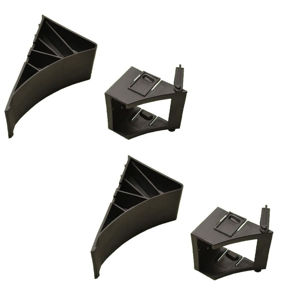 TRIPUS Anhänger 2 x Unterlegkeil für Anhänger + Halter 1600 kg SCHWARZ