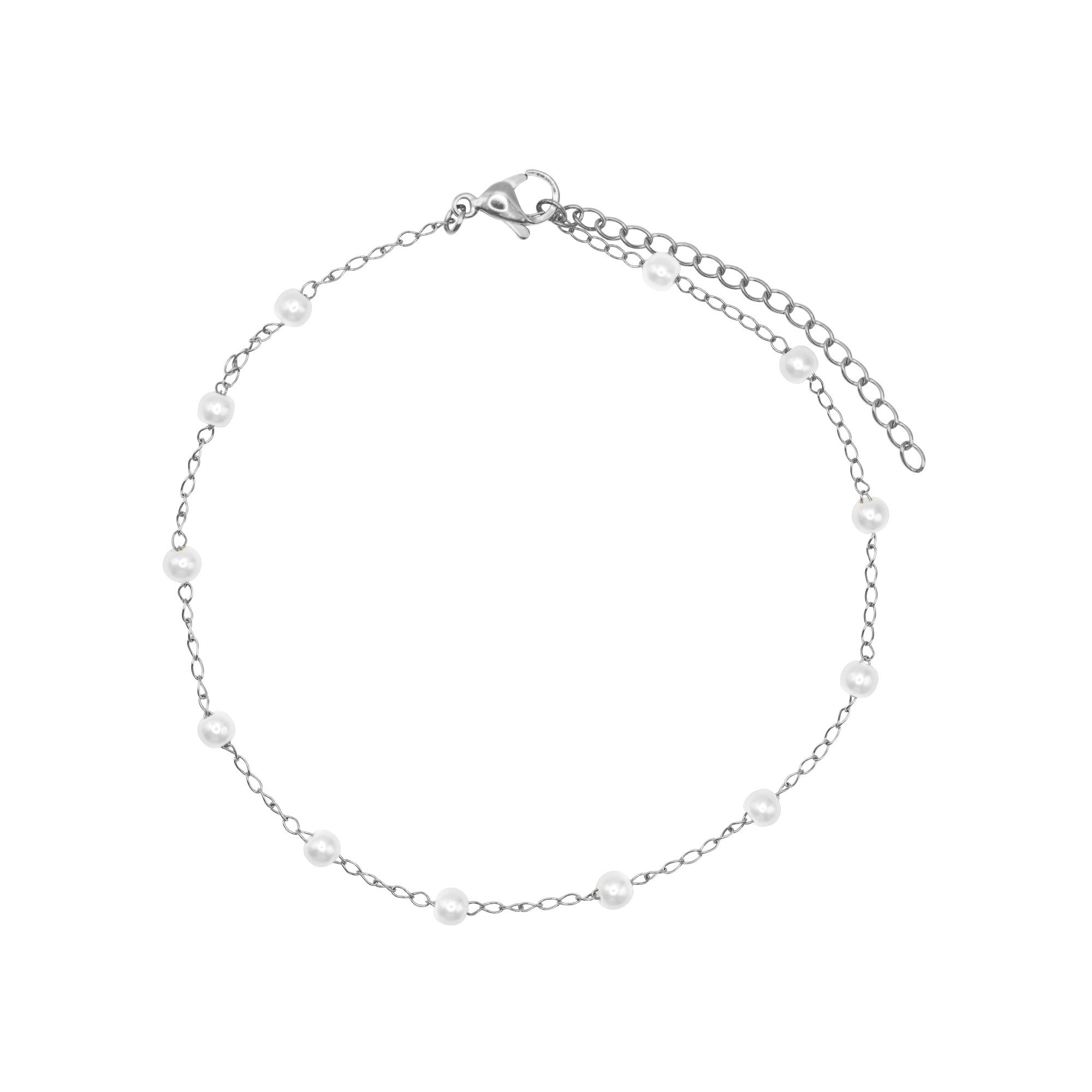 Heideman Fußkette Lune silberfarben poliert, mit Perle