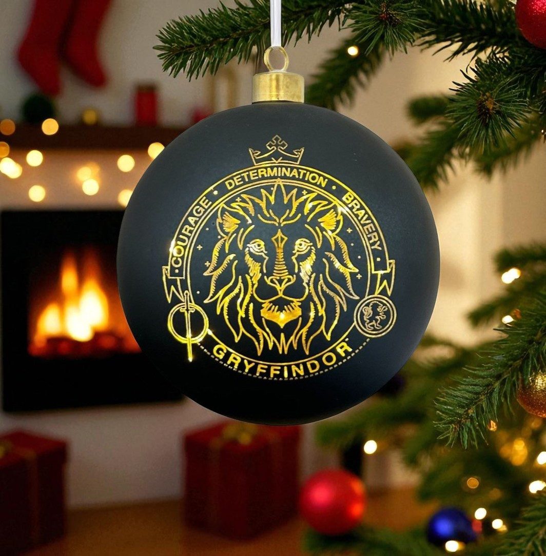 Disney LED Dekolicht Harry Potter Weihnachtskugel Gryffindor 15 cm beleuchtet Weihnachten, LED fest integriert