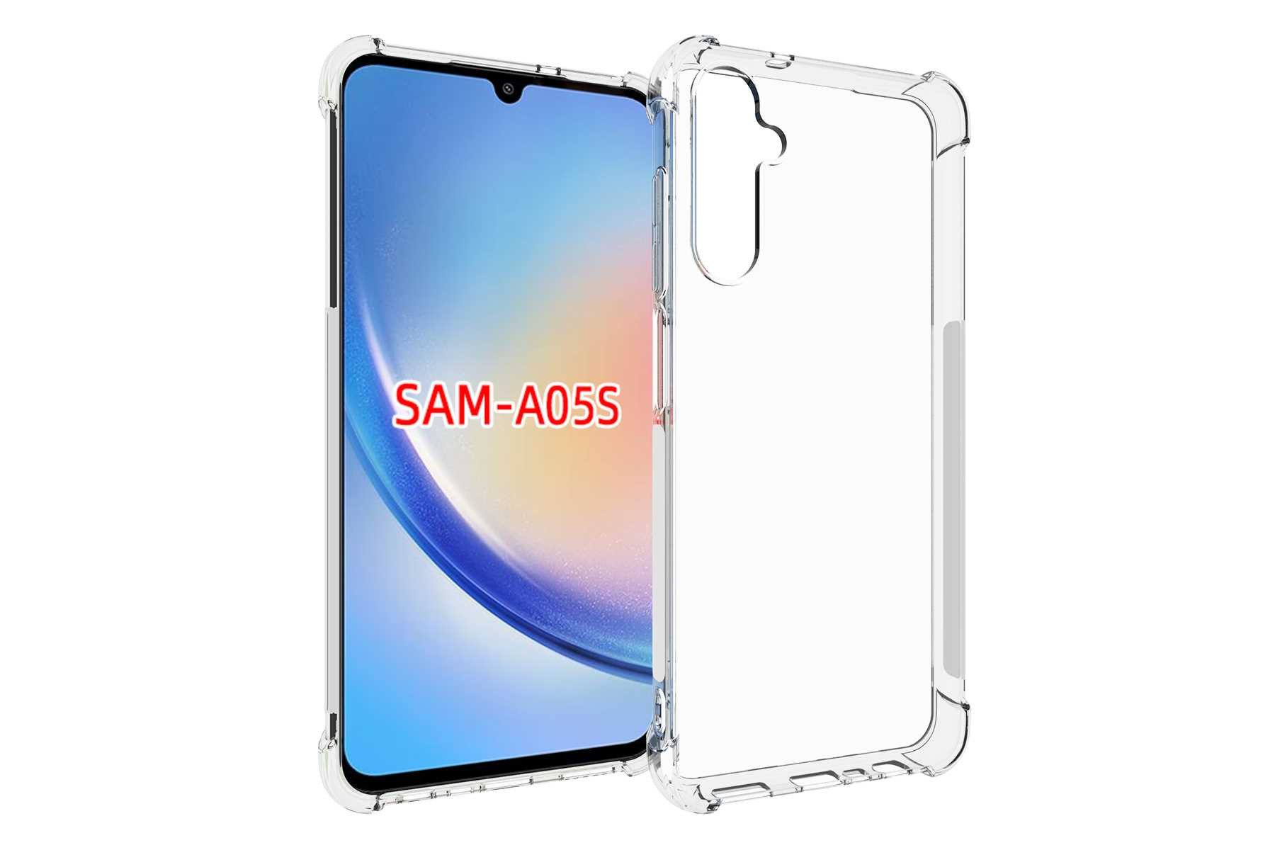 mtb more energy Smartphone-Hülle Clear Armor Case für Samsung Galaxy A05s (SM-A057), Transparente TPU Schutzhülle Case Backcover mit Anti-Shock Verstärkung – Bild 2 von 5