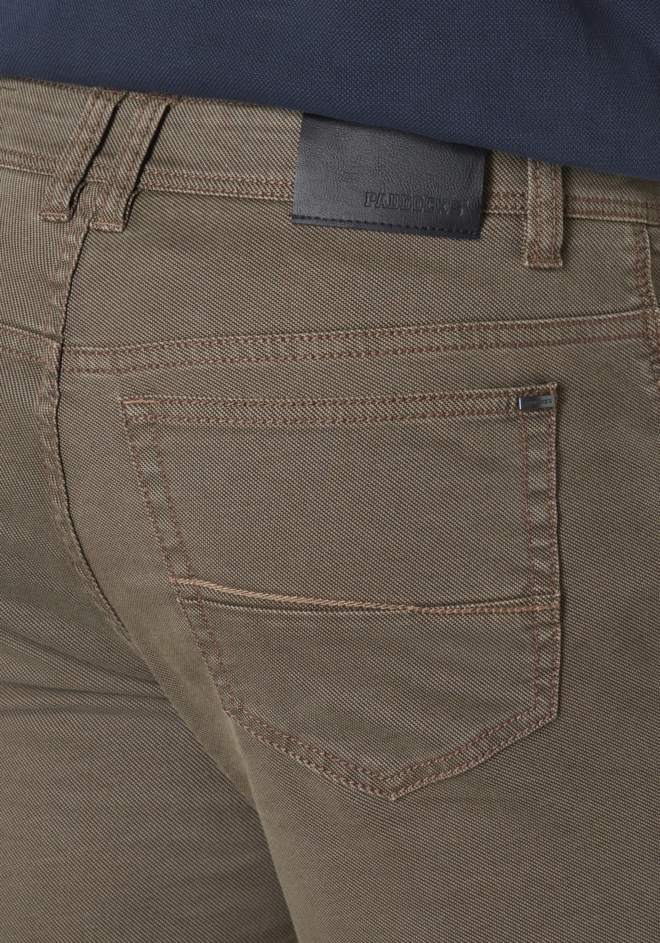 Paddock's Stoffhose PIPE 5-Pocket Stoffhose mit Stretch