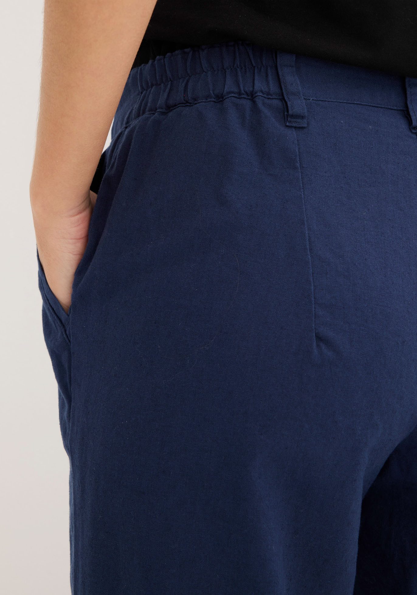 bonprix Leinenhose aus Leinen-Baumwoll-Mix, Loose Fit, komfortable Leibhöhe