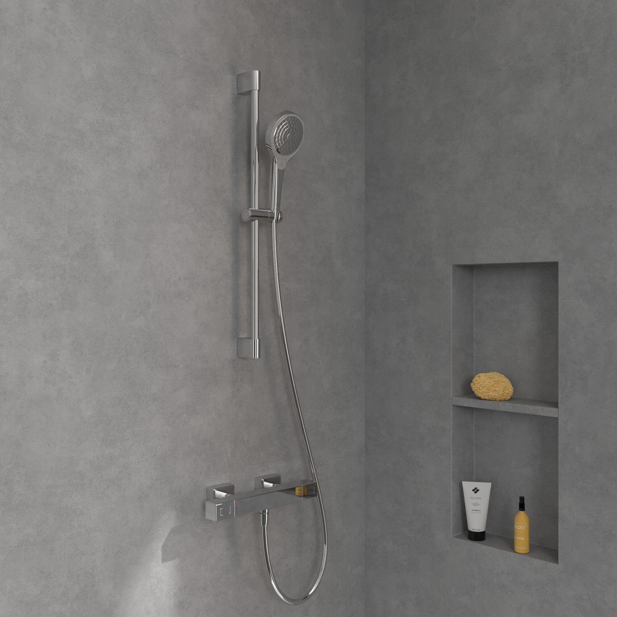 Villeroy & Boch Brausethermostat Universal Taps & Fittings Duschthermostat, Eckig