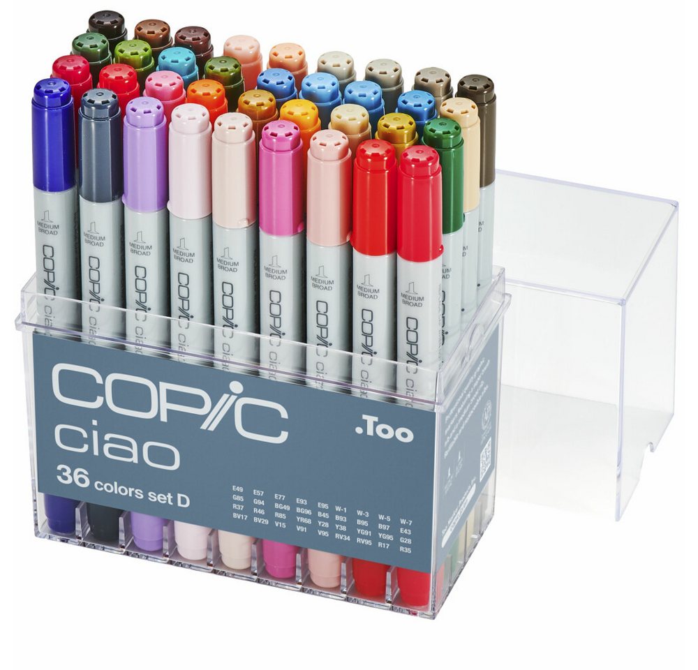 Thumbnail - COPIC Marker Ciao 36 Farben Set D., (1-tlg)