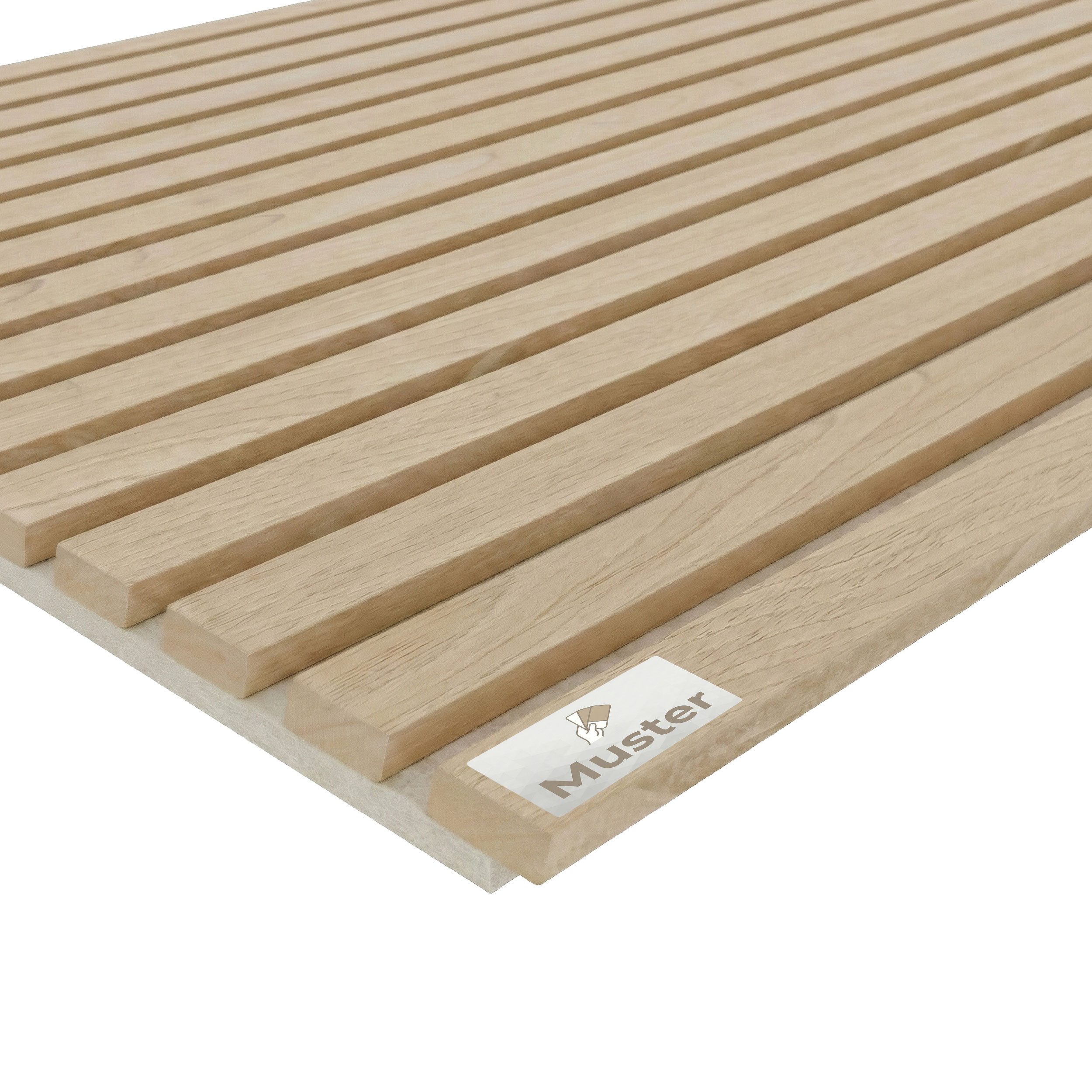 tktrading24 Wandpaneel Akustikpaneel Holzfurnier heller Eiche - 2700x600 mm - heller PET-Filz, BxL: 12x15 cm, (1-tlg)