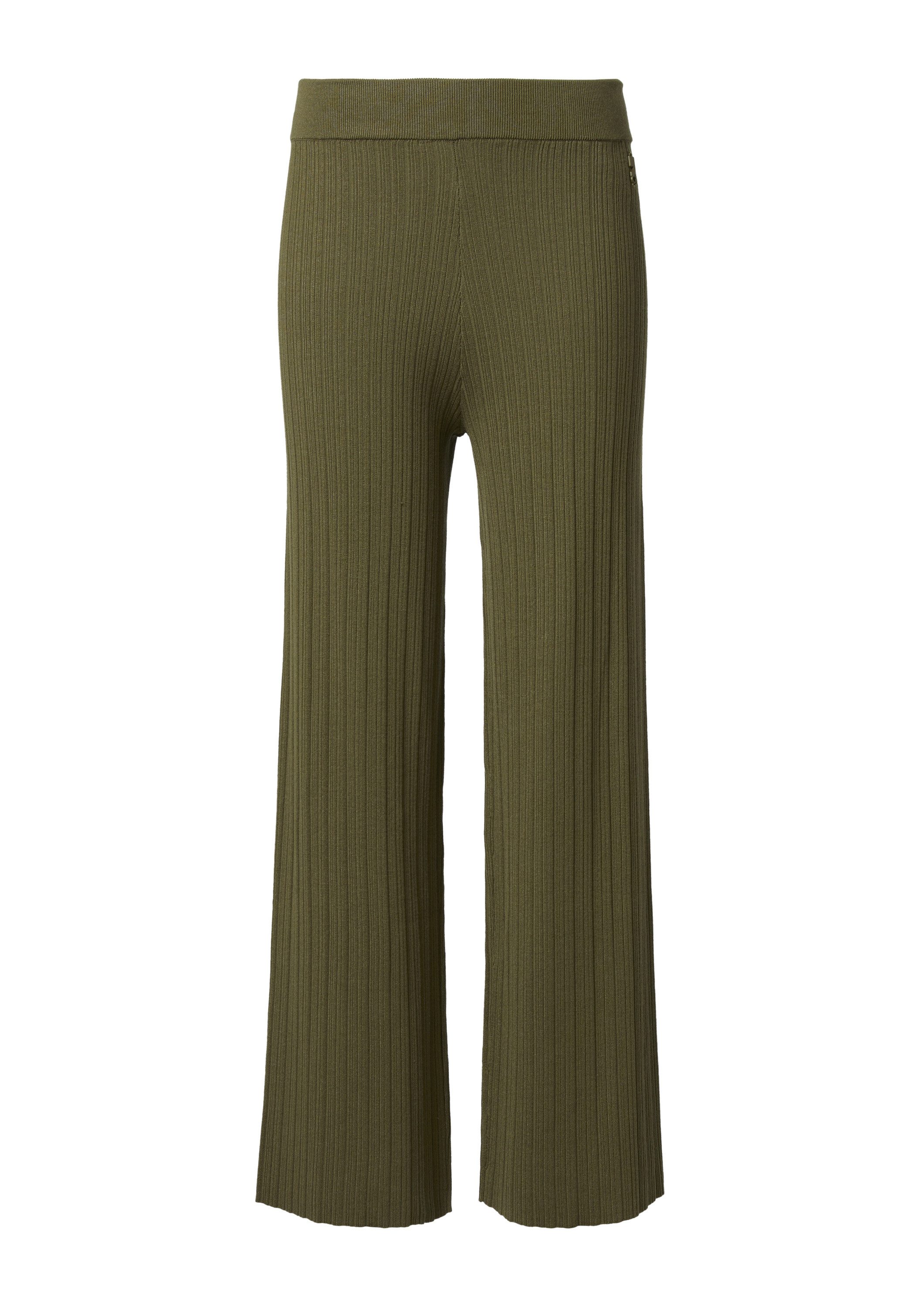comma Chinos Hose Strickhose mit Rippstruktur