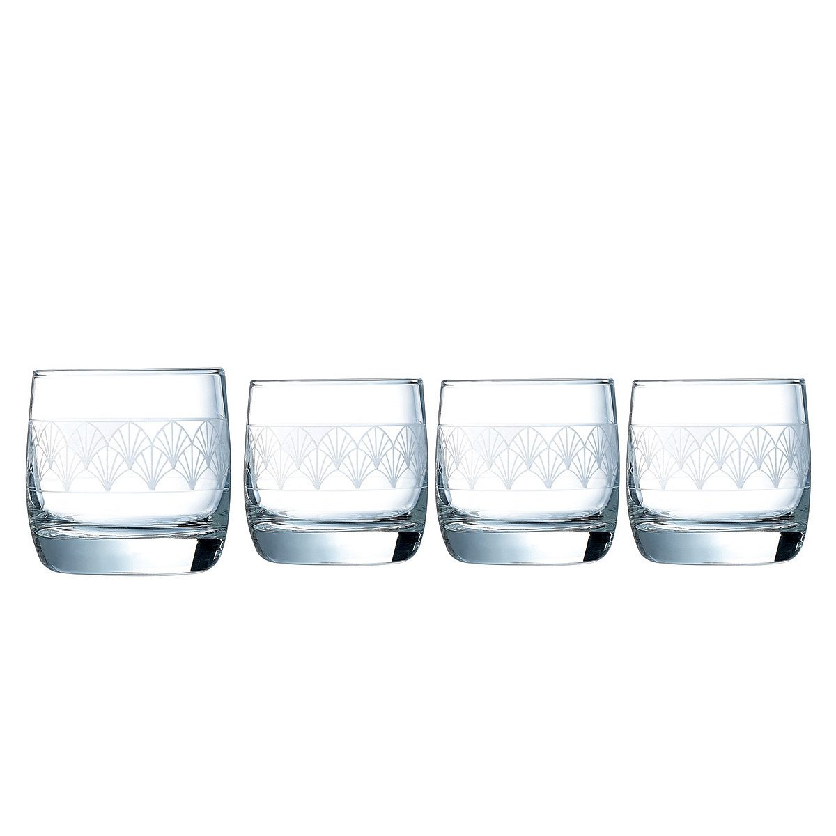 CreaTable Tasse Whiskyglas 300 ml, 4-tlg., Glas