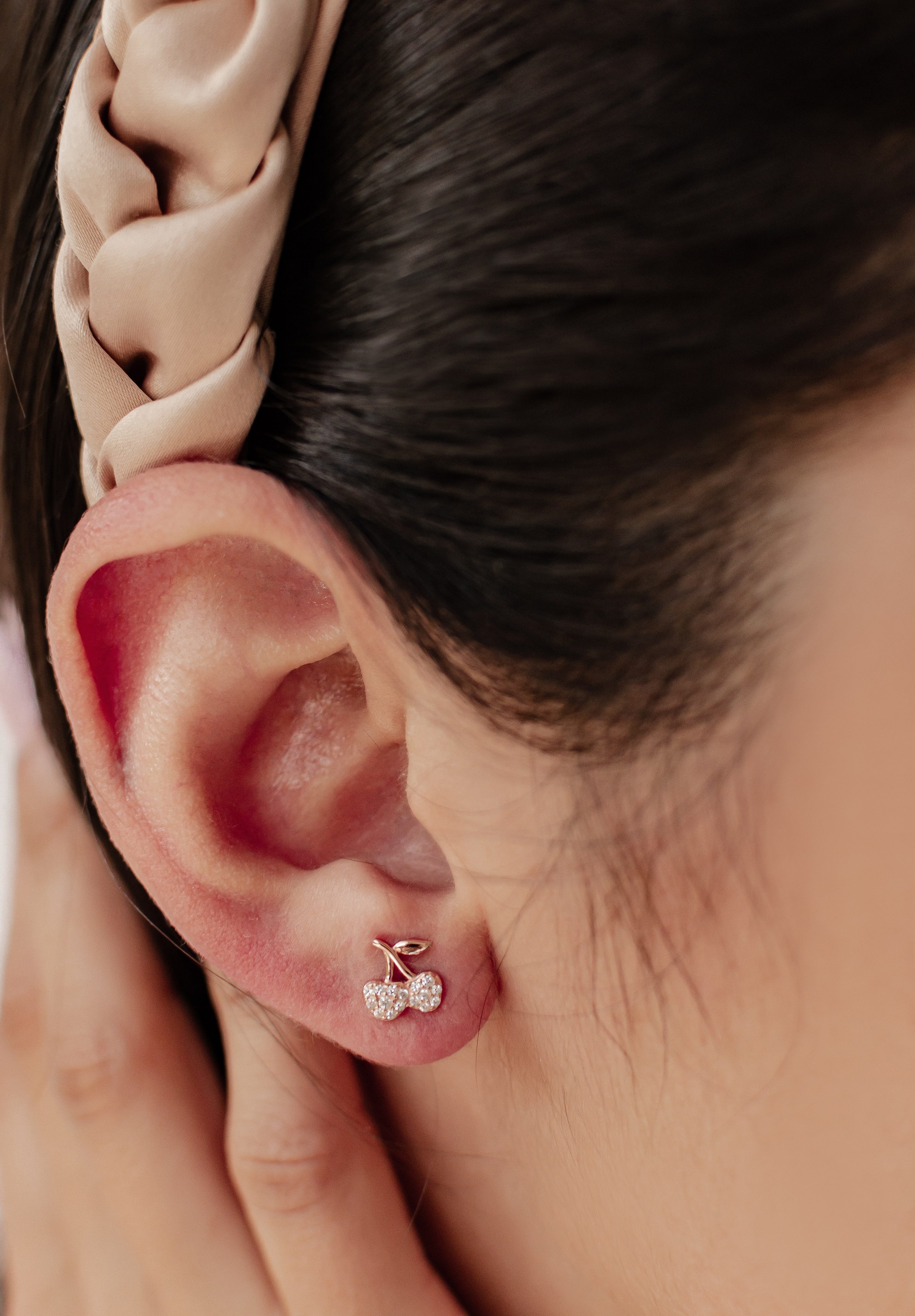 Hey Happiness Paar Ohrstecker Kirschen Banane Avocado Brezel Croissant, Zir günstig online kaufen