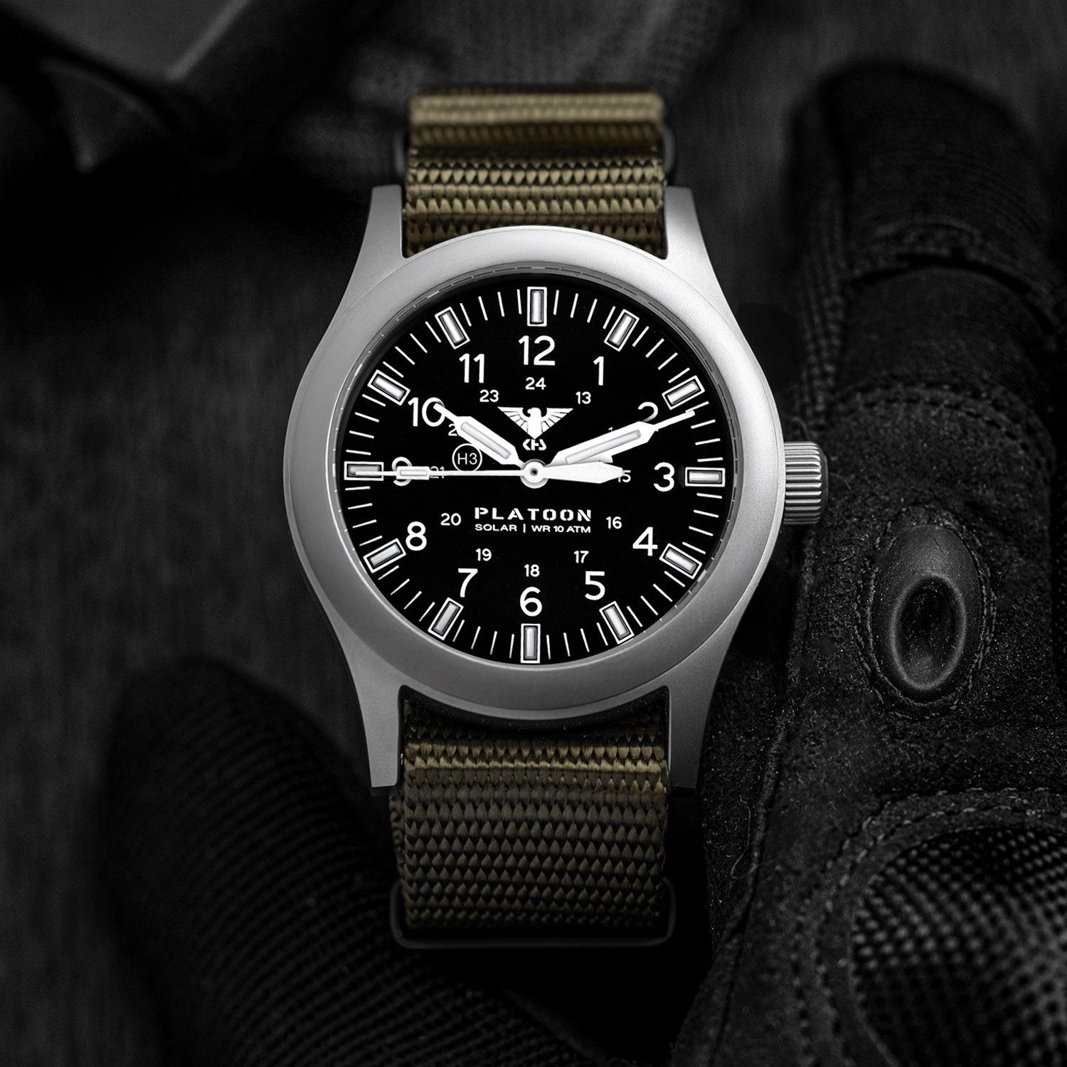 KHS Solaruhr Herren-Platoon Natoband Grau