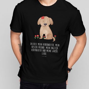Mr. & Mrs. Panda T-Shirt Hund Dame - Schwarz - Geschenk, Liebe, Lustiges T-Shirt, T-Shirt mit (1-tlg)