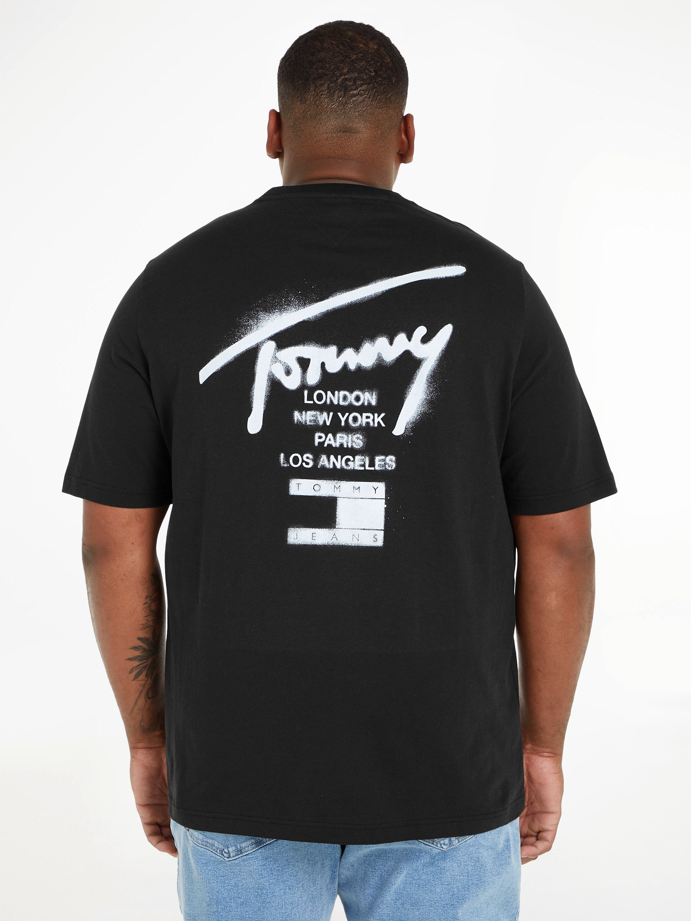 Tommy Jeans Plus T-Shirt CLSC SPRAY PLUS SGNTR TJM TEE