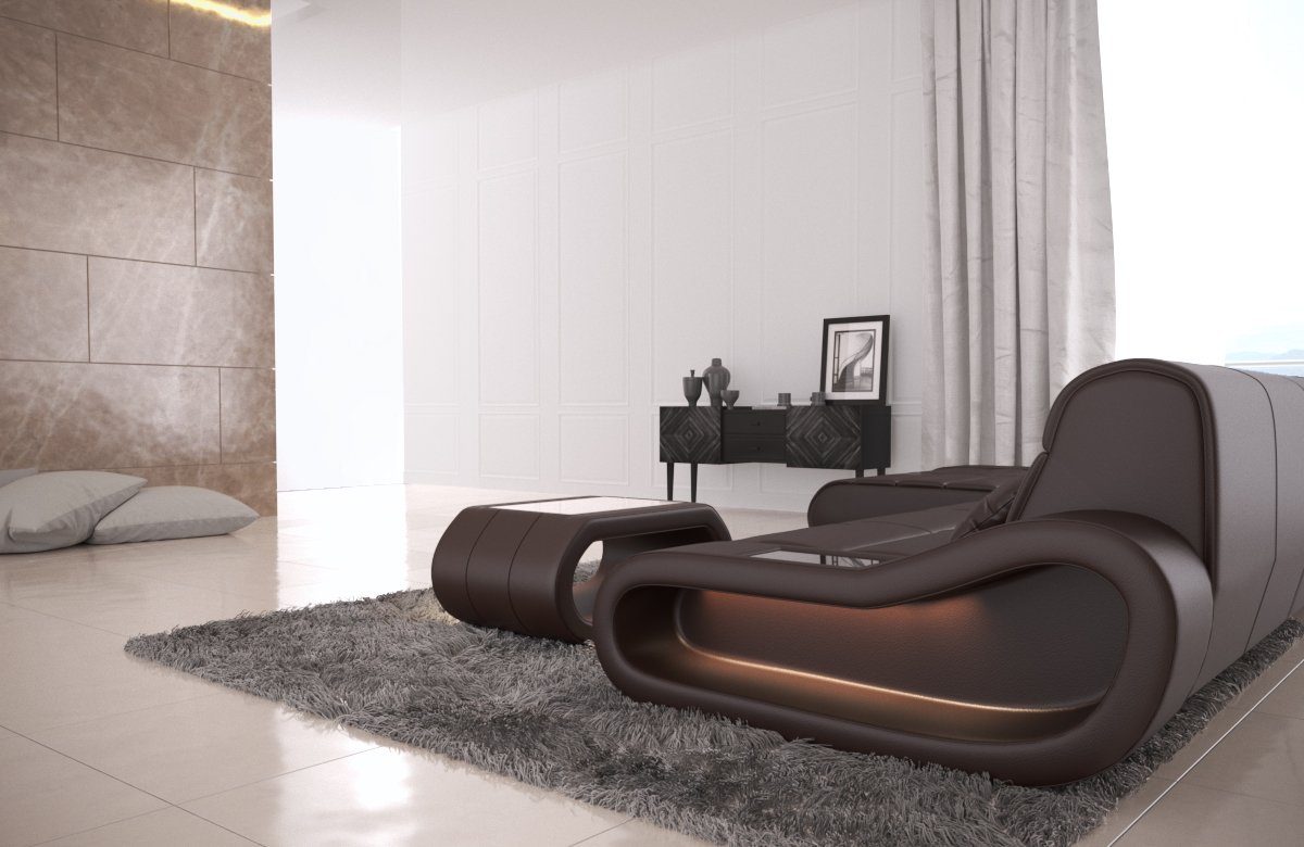 Sofa Dreams Ecksofa Ledercouch Ledersofa Concept günstig online kaufen