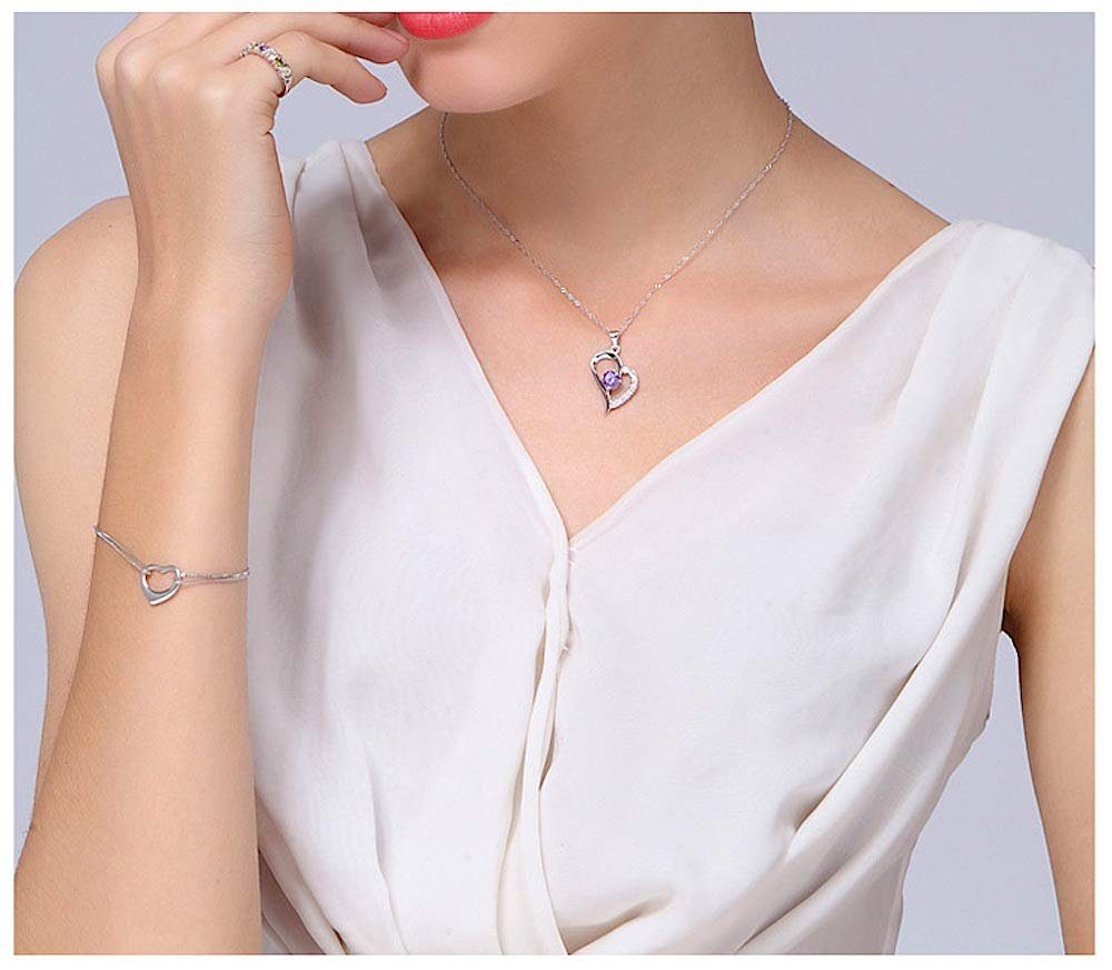 Kim Johanson Kette mit Anhänger Herz Silber (2-tlg), aus Edelstahl, silberfarben & verstellbar