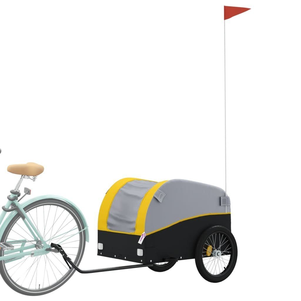 Thumbnail - vidaXL Fahrradlastenanhänger Fahrradanhänger Schwarz und Gelb 45 kg Eisen