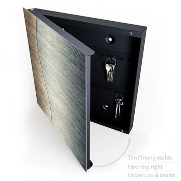 Primedeco Schlüsselkasten Magnetpinnwand mit Glasfront Metallplatte aus Stahl (1 St)