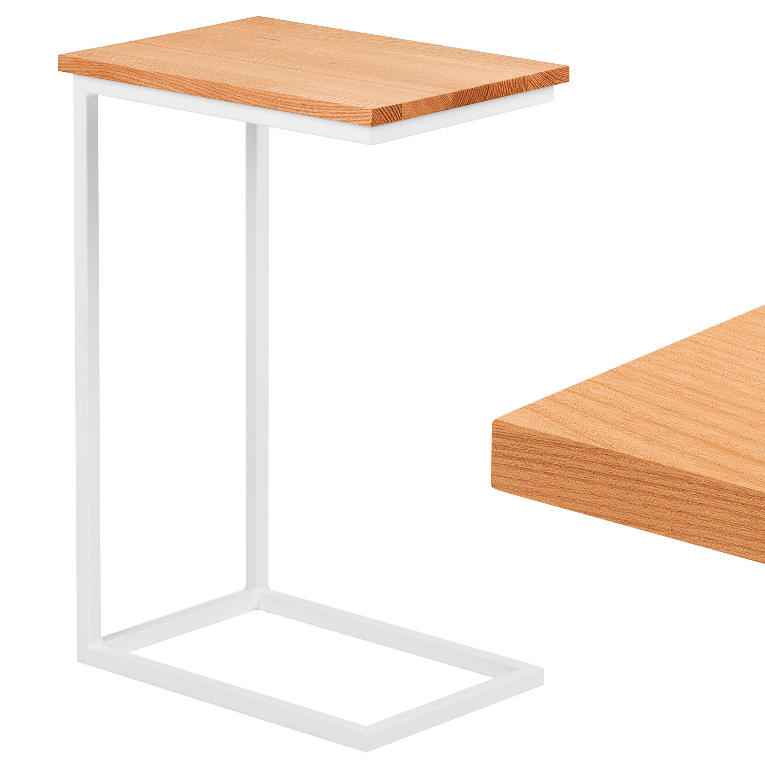 LAMO Manufaktur Beistelltisch Massivholztischplatte Laptoptisch Sofatisch günstig online kaufen