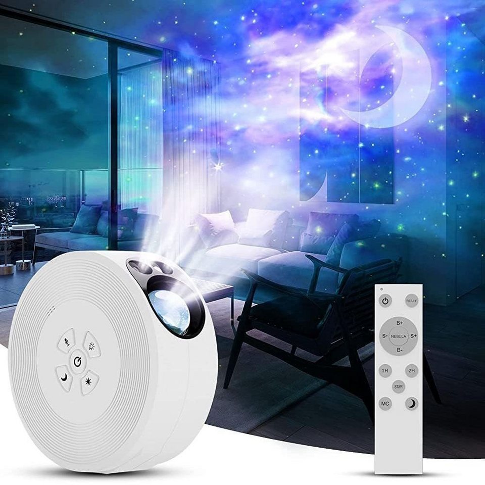 JOYOLEDER Nachtlicht Sternenhimmel Projektor,Galaxy Projector Lampe,  Nachtlicht mit Fernbedienung