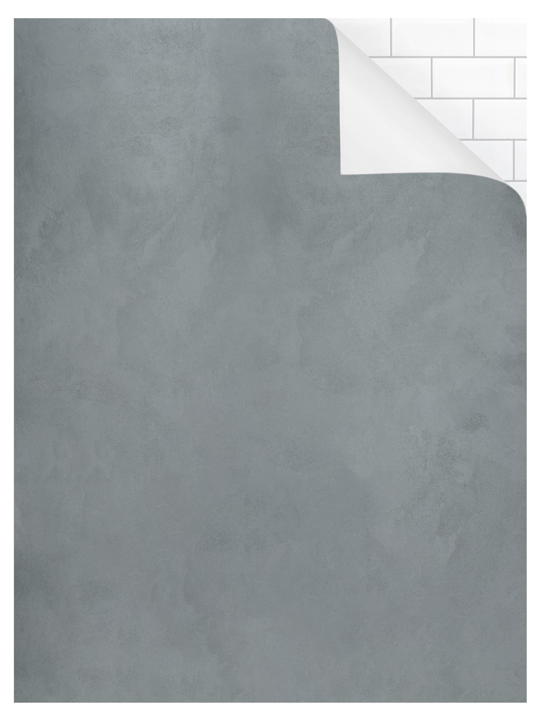 Bilderdepot24 Duschrückwand Betonoptik grau Duschrückwand ohne Bohren Dusche einfarbig, (0,61 mm starke Folie selbstklebend Wandpaneele Dusche versch. Größen), fugenlose & wasserfeste Motiv Rückwand Wandverkleidung für Duschkabine