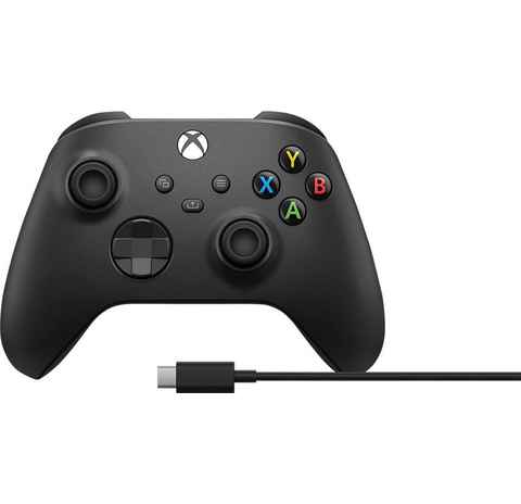 Xbox Carbon Black Wireless-Controller (inkl. USB-C Kabel, ohne Akku)