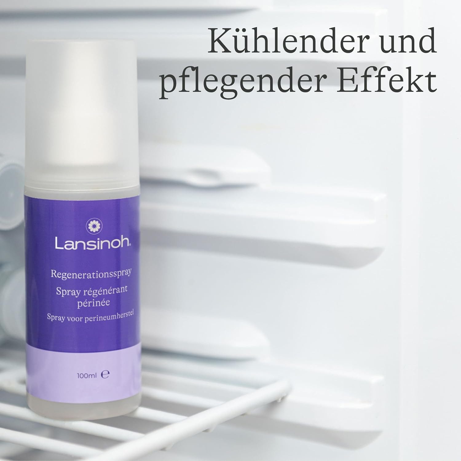 Lansinoh Intimpflege Regenerationsspray nach Geburt, 100 ml 360°-Sprühkopf, Gynäkologisch getestet, vegan, Mit Bio-Hamamelis, Bio-Kamille und Bio-Gurkenextrakt