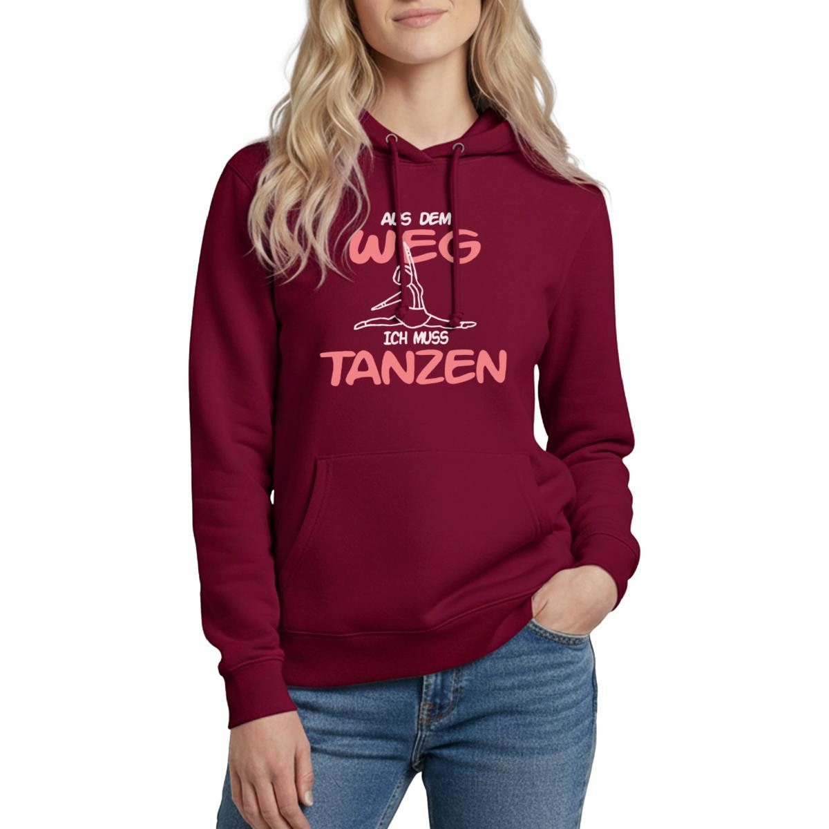 Hoodie Tanzmariechen Aus Dem Weg Ich Muss Tanzen Damen Hoodie