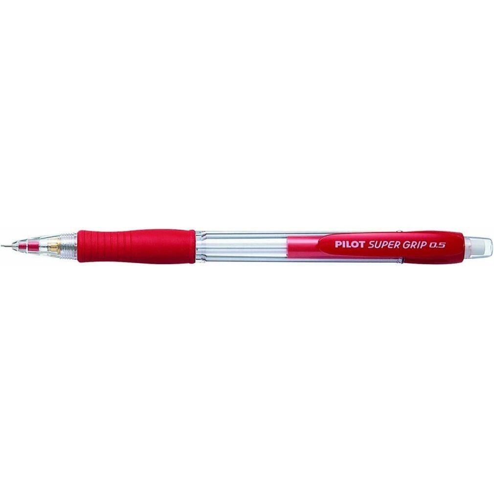 PILOT Bleistift Druckbleistift Super Grip Rot 0,5 mm (12 Stück)