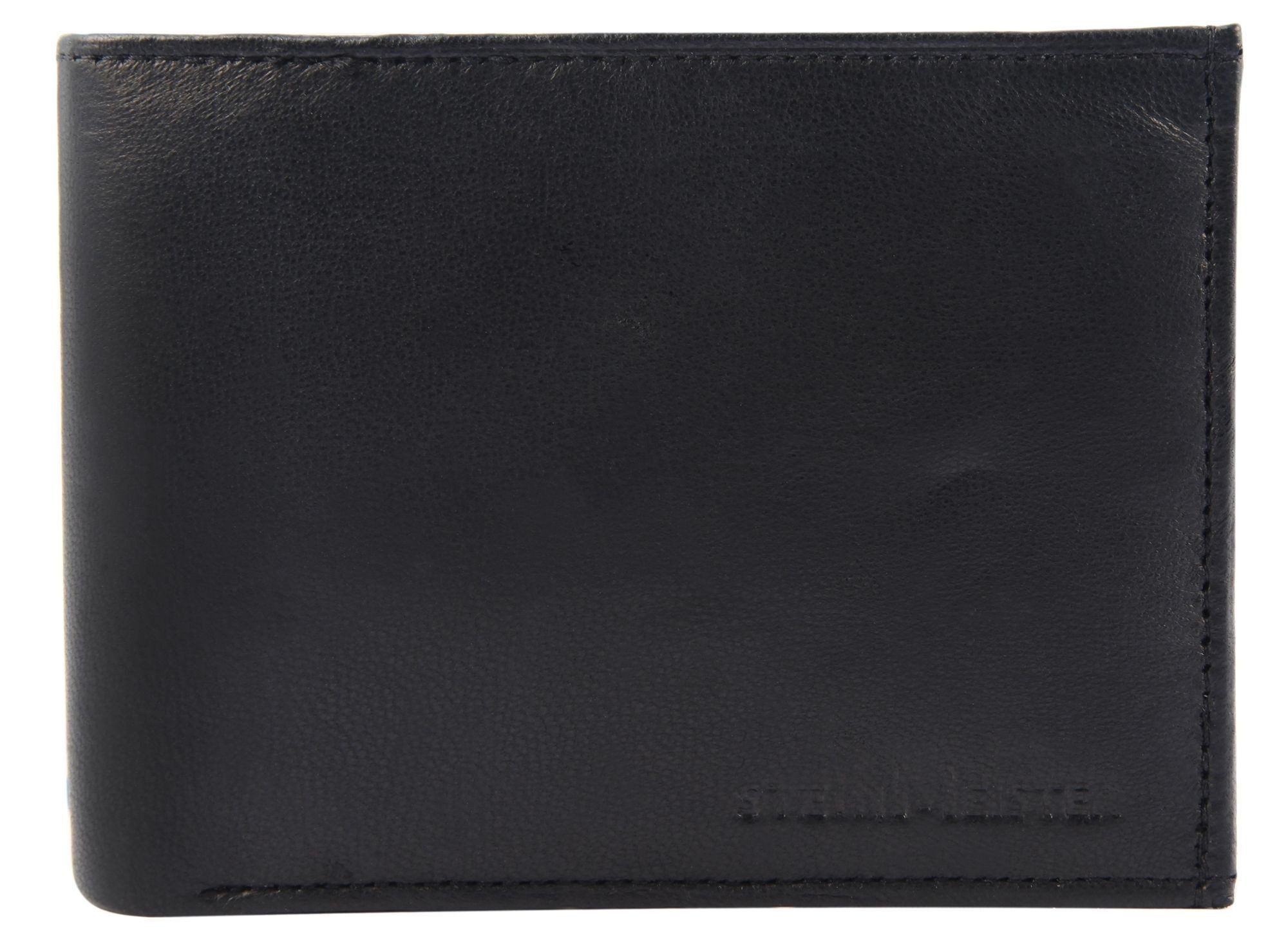STEINMEISTER Geldbörse MP0006 Echtleder, Querformat, 12 x 9 cm